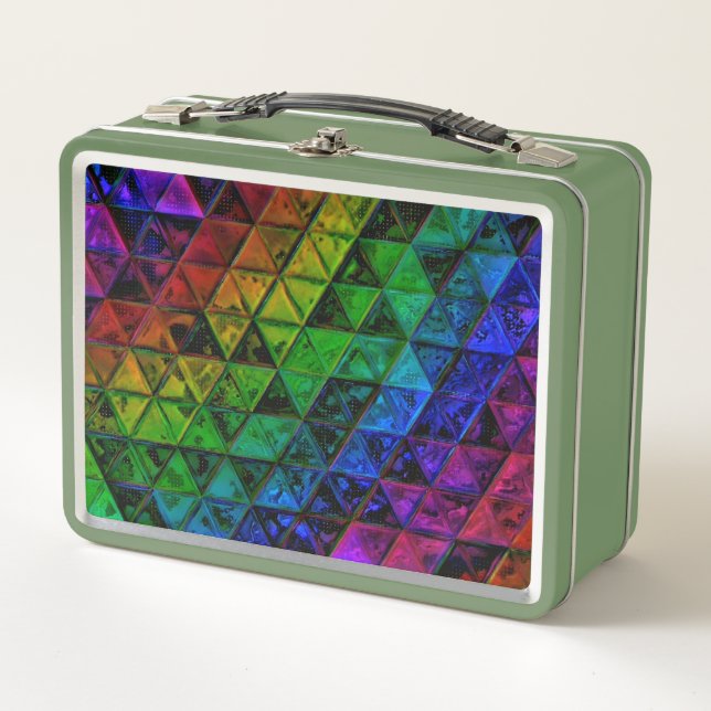 Pride Glass  Metal Lunch Box (Front)