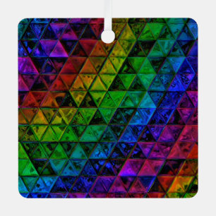 Pride Glass Metal Ornament