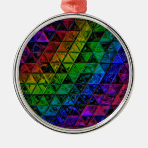 Pride Glass Metal Ornament