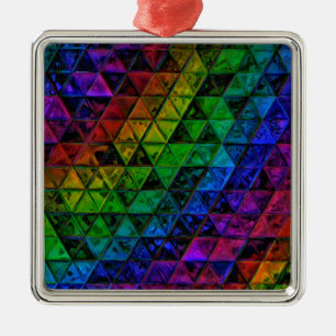 Pride Glass  Metal Ornament