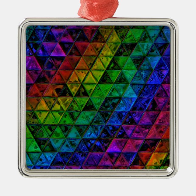 Pride Glass  Metal Ornament (Front)