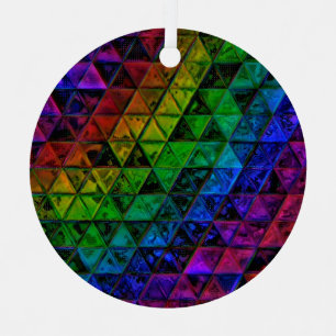 Pride Glass Metal Ornament