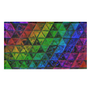 Pride Glass  Name Tag