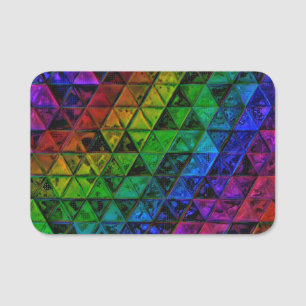 Pride Glass  Name Tag