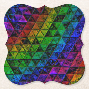 Pride Glass Paper Coaster