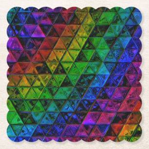 Pride Glass  Paper Coaster