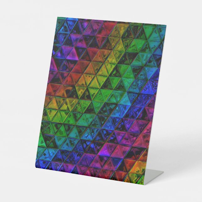 Pride Glass  Pedestal Sign (Front)