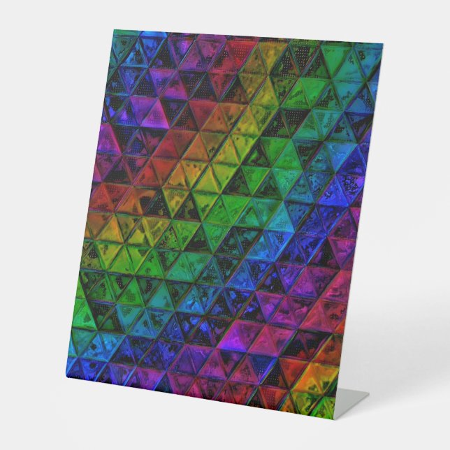 Pride Glass  Pedestal Sign (Front)