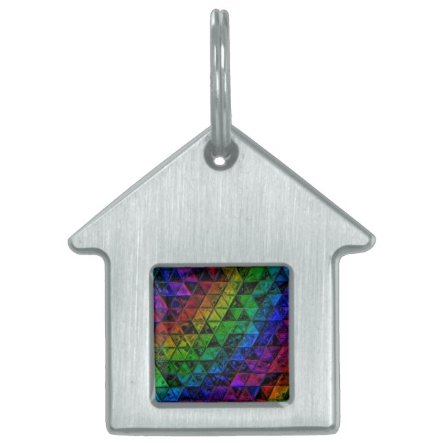 Pride Glass  Pet ID Tag (Front)