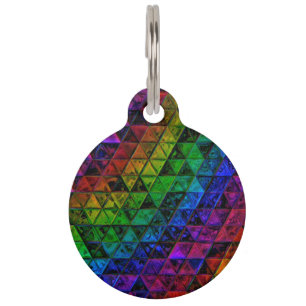 Pride Glass Pet Tag