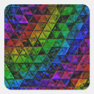 Pride Glass Square Sticker