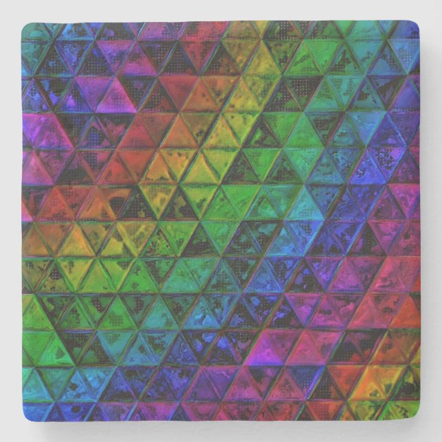 Pride Glass  Stone Coaster (Front)