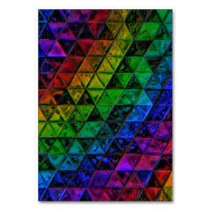 Pride Glass  Table Number