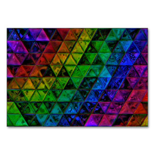 Pride Glass  Table Number