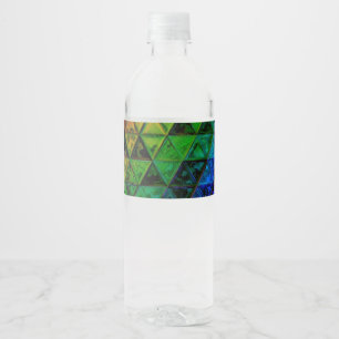 Pride Glass  Water Bottle Label