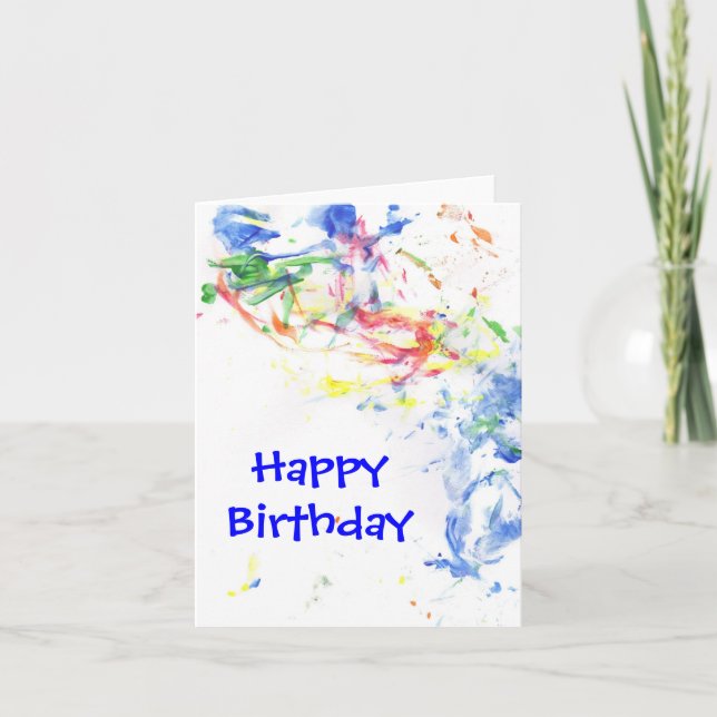 Pride "Happy Birthday" Notecard (Front)