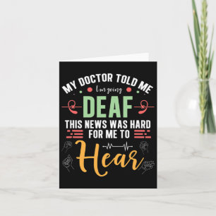 Pride Hard For Me To Hear Hand Sign Language Card