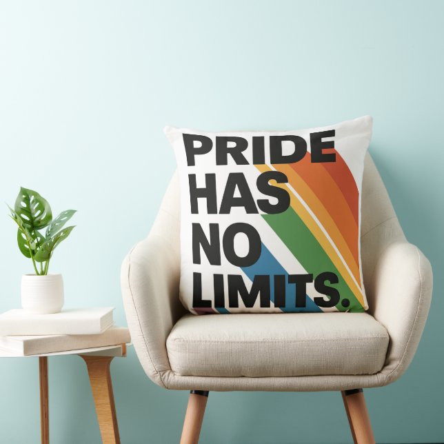 Pride Has No Limits | Disability Pride Month  Throw Pillow (Chair)