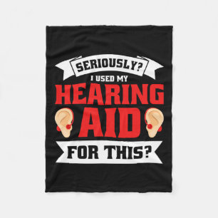 Pride Hearing Loss Awareness Deaf Awareness 5 Fleece Blanket