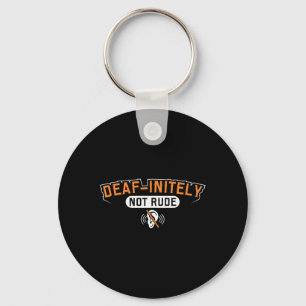 Pride Hearing Loss Awareness Deaf Awareness Keychain
