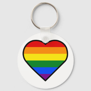 PRIDE HEART KEYCHAIN