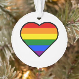 PRIDE HEART ORNAMENT