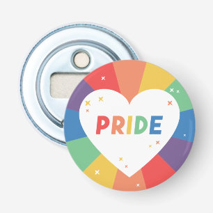 Pride Heart Sparkle Bottle Opener