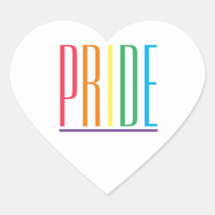 PRIDE Heart Stickers 