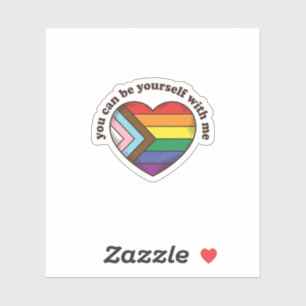 Pride Heart You Can Be Yourself With Me Shirt Desi