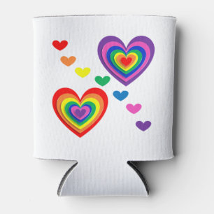 pride hearts bg can cooler