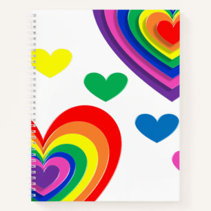pride hearts bg notebook