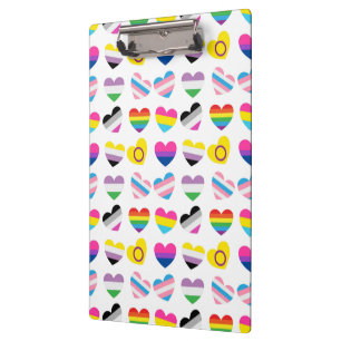Pride Hearts Clipboard