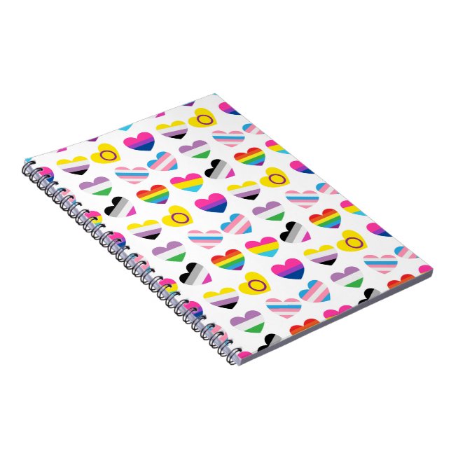 Pride Hearts Photo Notebook (Right Side)