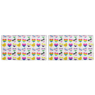 Pride Hearts Pillowcases