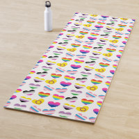 Pride Hearts Yoga Mat