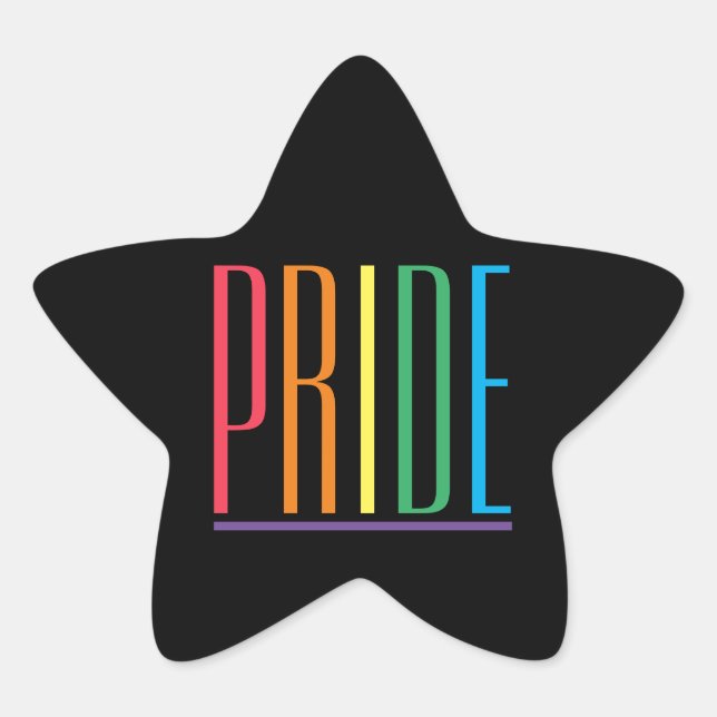 PRIDE II Star Stickers  (Front)