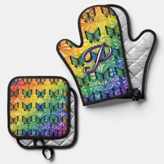 Pride in Flight Collection Oven Mitt & Pot Holder Set