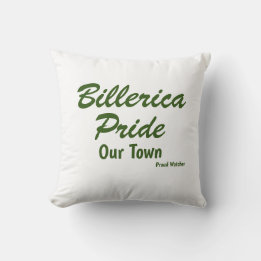 Pride in Our Town Billerica Pride Throw Pillow
