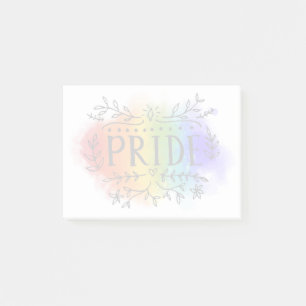Pride in Watercolor Post-it Notes
