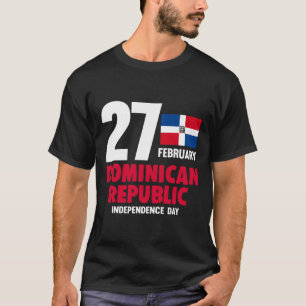 Pride Independence Day Dominican Republic Flag T-Shirt