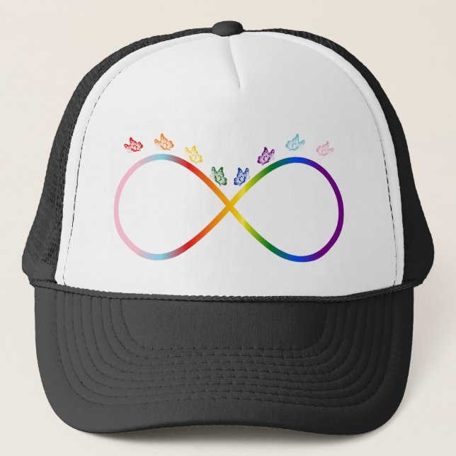 Pride Infinity Butterflies Trucker Hat (Front)