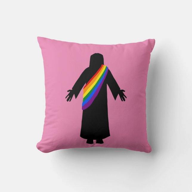 Pride Jesus Pillow (Front)