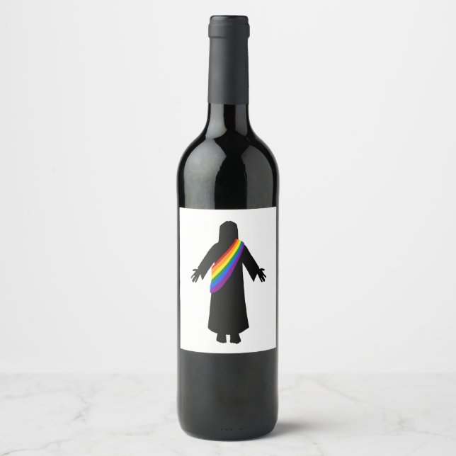 Pride Jesus wine label (Front)