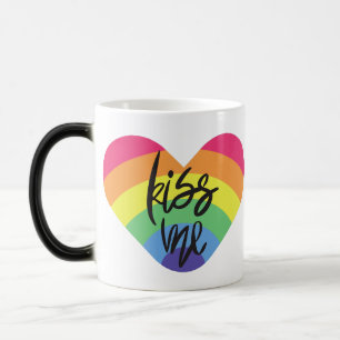 Pride- kiss me. love is fair. magic mug