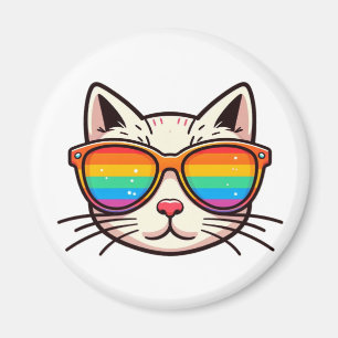 Pride kitty magnet