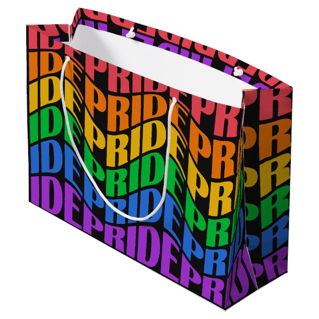 Pride Large Gift Bag (Back Angled)