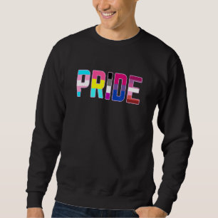 Pride LGBT Flags for Pan Trans Bi Lesbian Asexual Sweatshirt