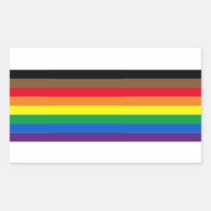 Pride lgbt lgbtq diversity inclusive rainbow flag sticker