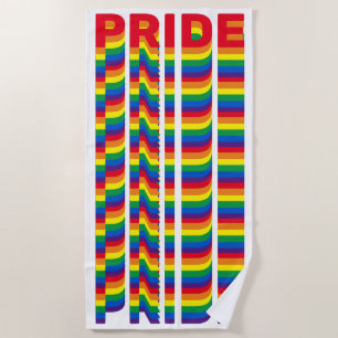 Pride lgbt lgbtq queer gay flag colours pattern beach towel