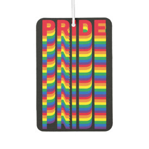 Pride lgbt lgbtq queer gay flag pattern black air freshener